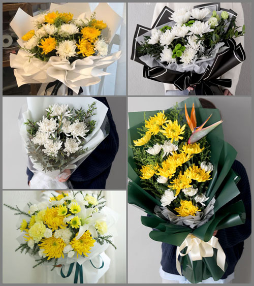 西藏昌都市贡觉县白事花束代送